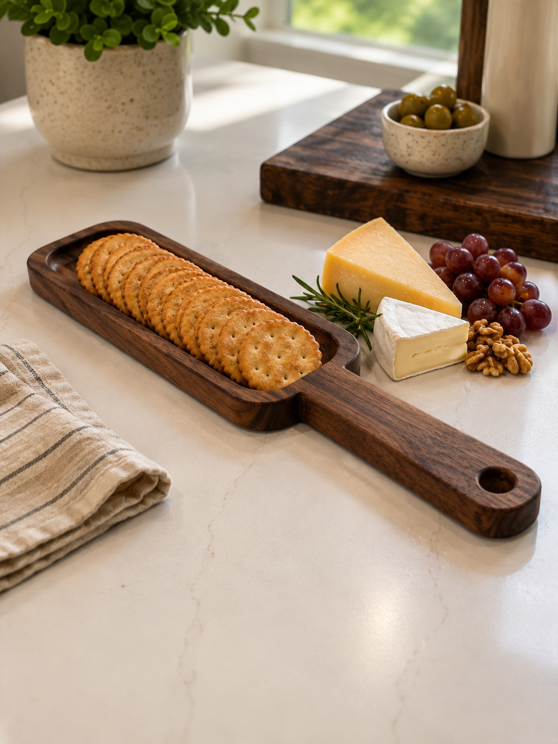 Hardwood Cracker Tray