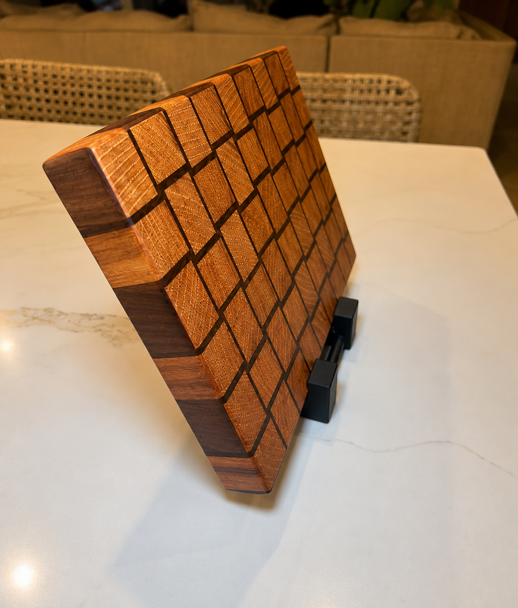 End Grain Basket Weave Cutting Board