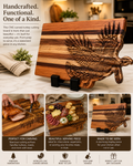 Handcrafted CNC-Carved Turkey Cutting Board