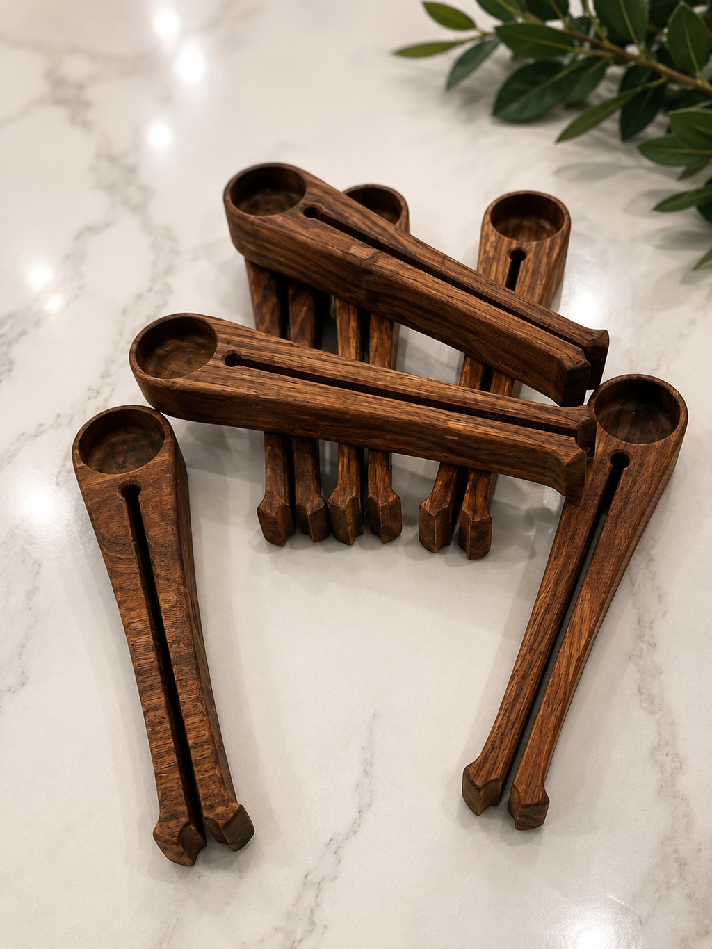 2-in-1 Wooden Coffee Scoop and Bag Clip
