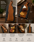 Live Edge Epoxy Charcuterie and Serving Boards
