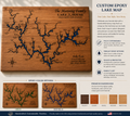 Custom Epoxy Lake Map