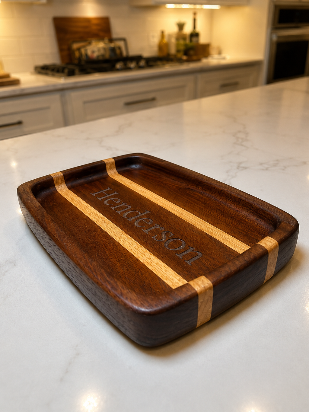 Personalized Hardwood Catchall Tray