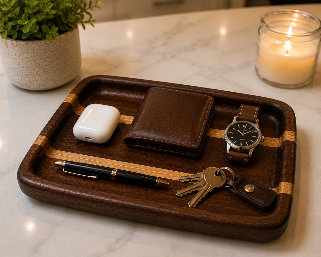 Personalized Hardwood Catchall Tray