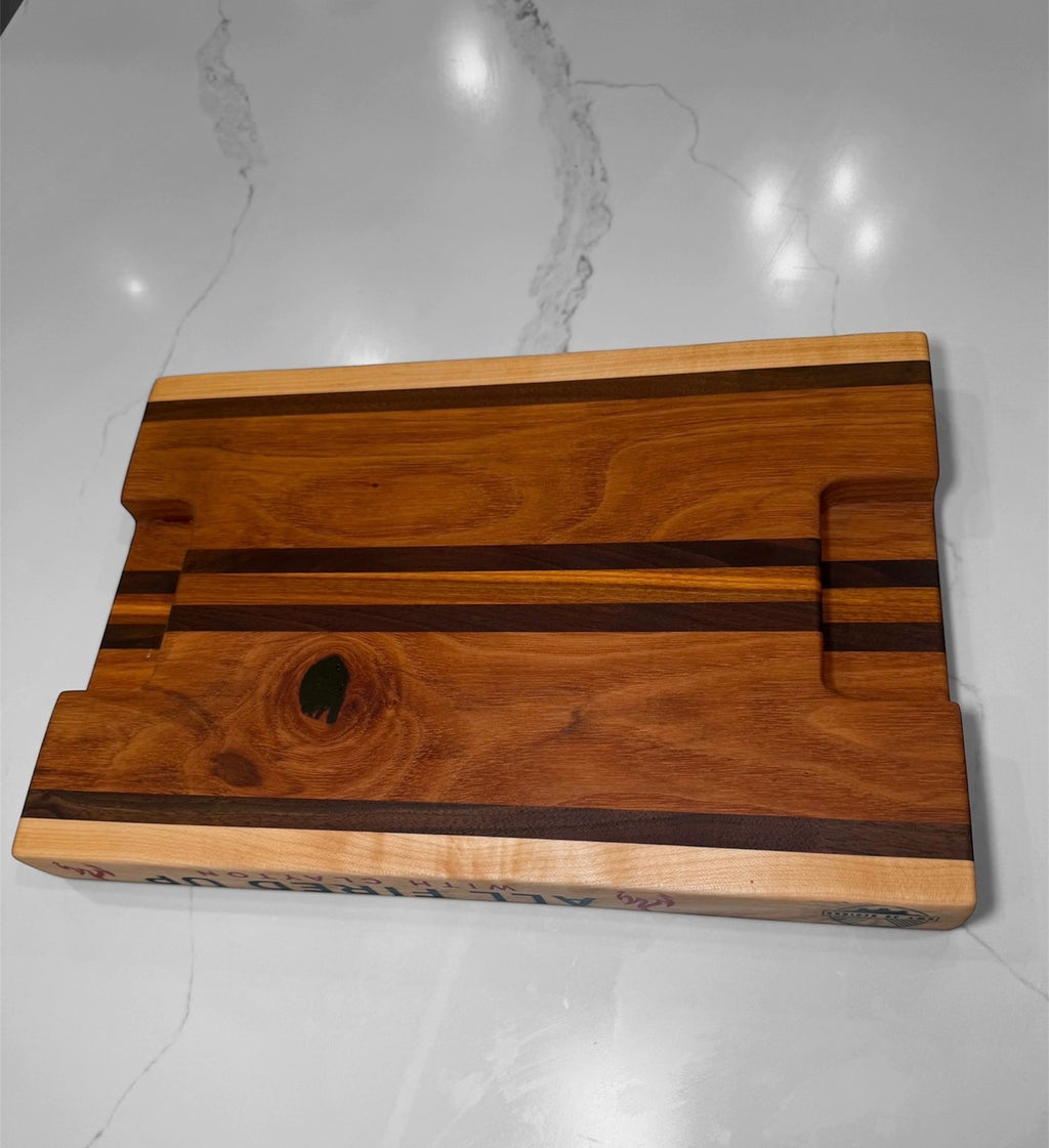 Custom Engraved Cutting Board with Epoxy