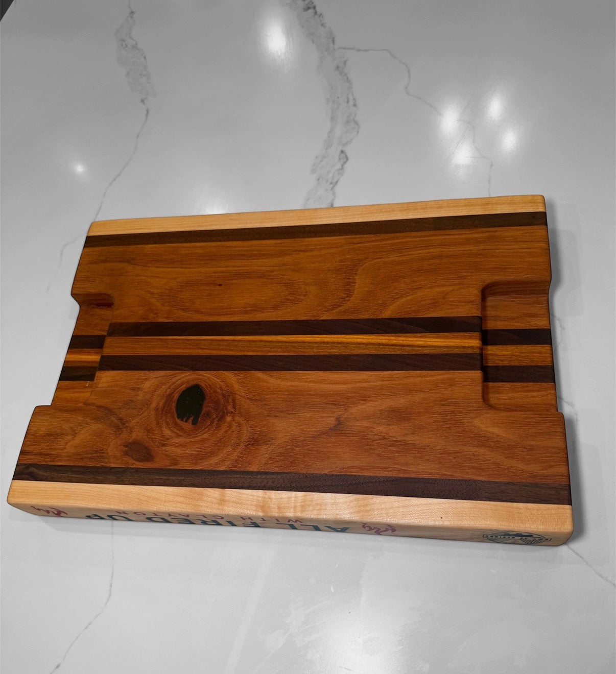 Custom Engraved Cutting Board with Epoxy